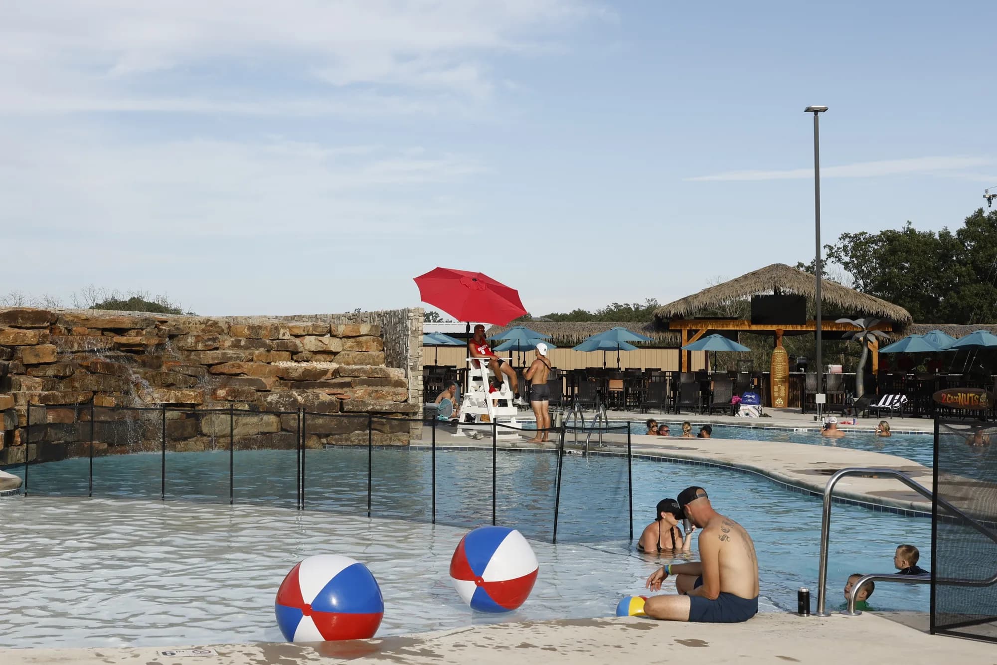 Families in the pool at Americas Outdoor Adventure Park
